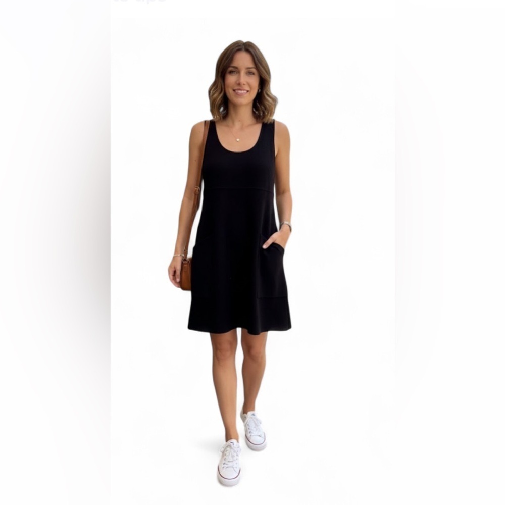Zara Black Mini Dress with Pockets
